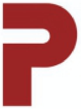 Client logo (red P)